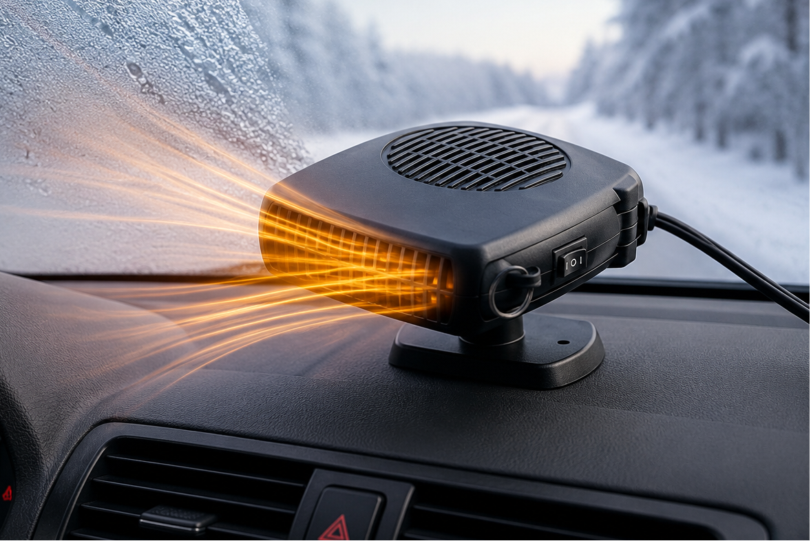 Calefactor Desempañador Portátil para Auto 12V